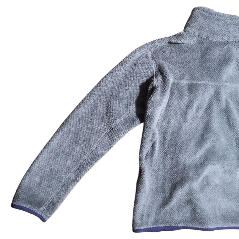 PATAGONIA Fleece Pullover in Gray w/ Purple Accents Size Small - Picture 9 of 13